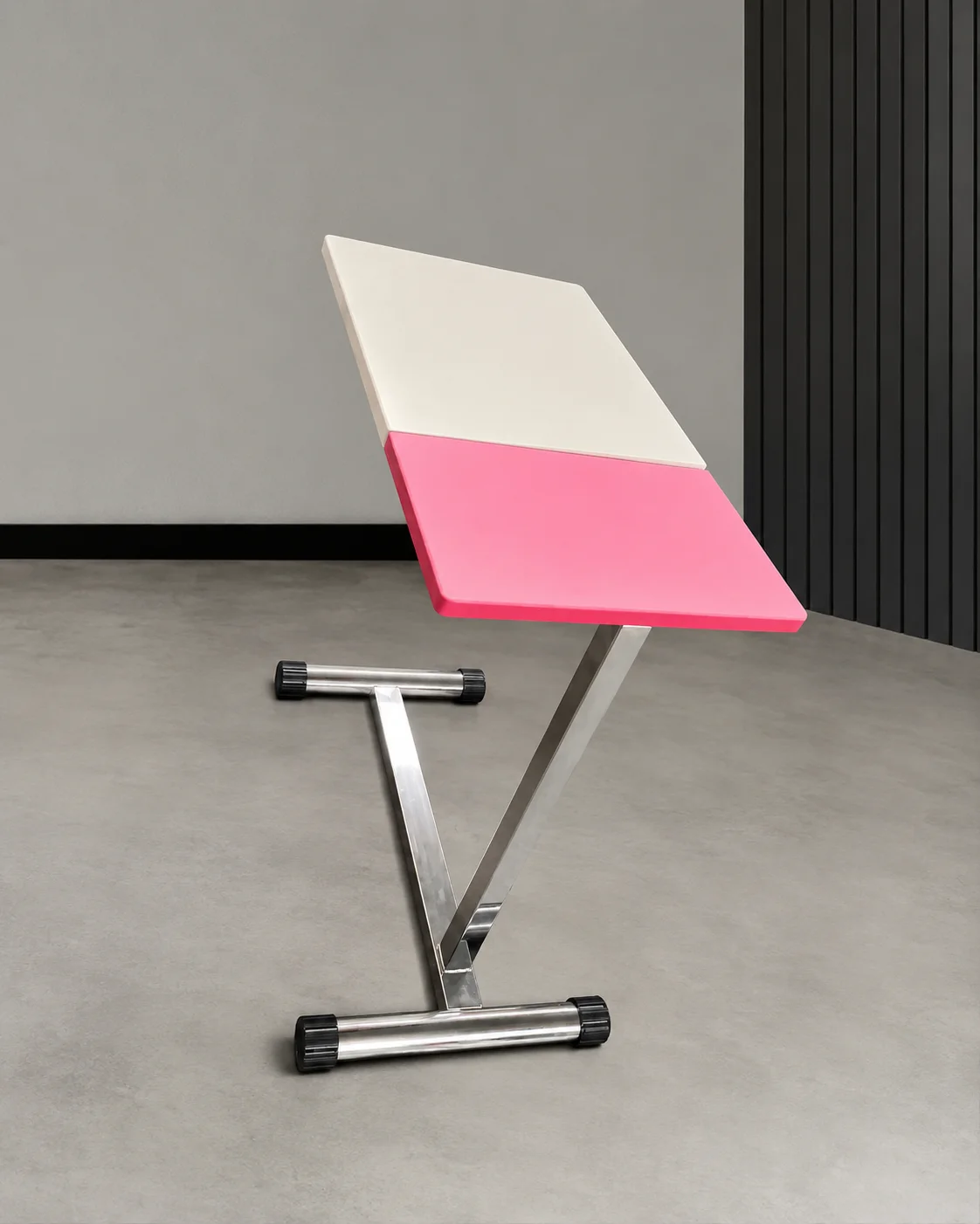 Mesa tubular de acero inoxidable
